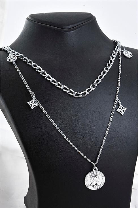 Kraliçe Elizabeth Tasarımlı Van Cleef Figürlü Yüksek Kaliteli Zincirli Kolye