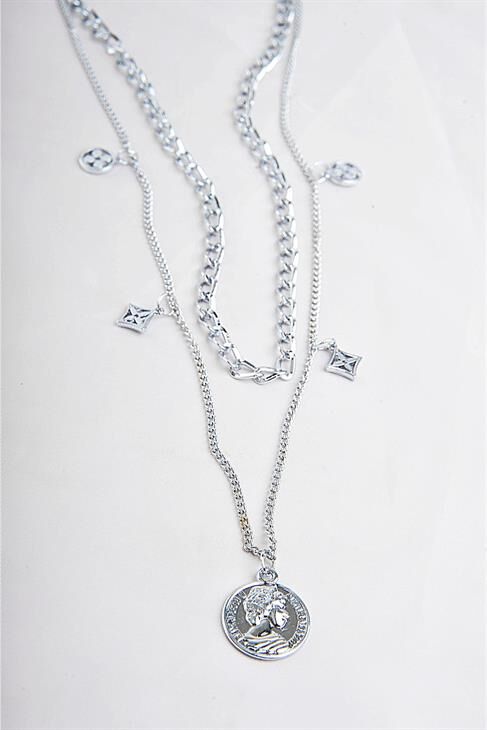 Kraliçe Elizabeth Tasarımlı Van Cleef Figürlü Yüksek Kaliteli Zincirli Kolye