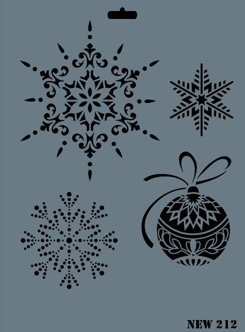 Rich New Seri N212 Stencil 35X25 Cm