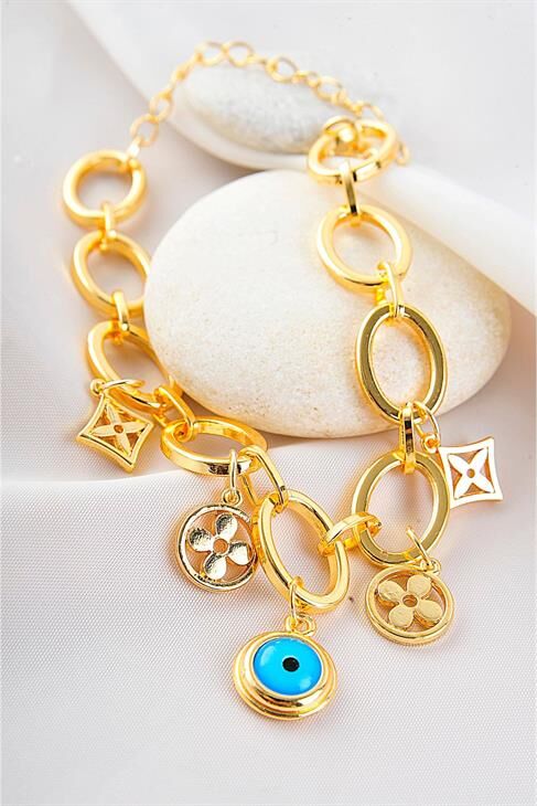 Van Cleef Model Yüksek Kaliteli Zincirli Bileklik