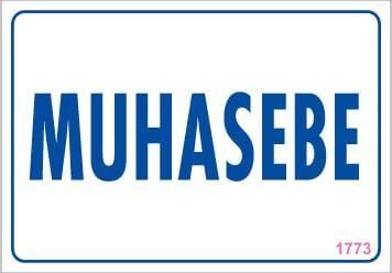 Muhasebe Uyarı Levhası 17,5X25 Kod:1773