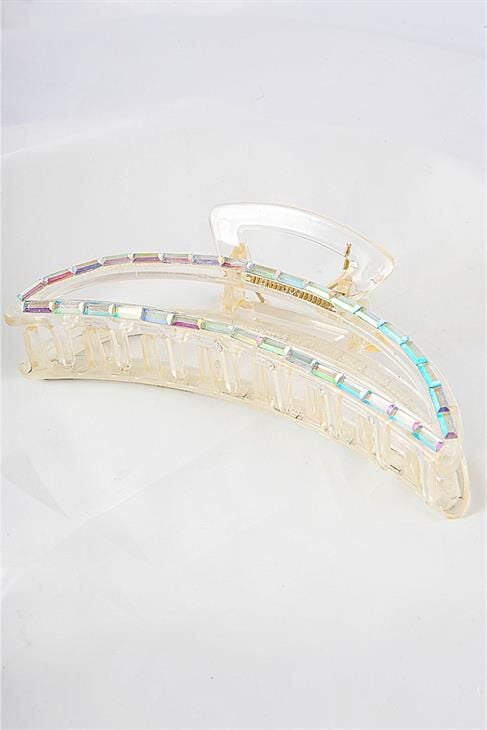 Büyük Boy Taşlı Renkli Mandal Toka