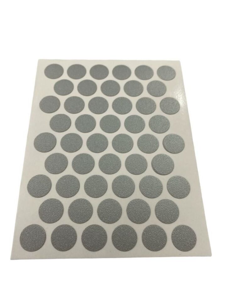 Yapışkanlı Vida Tapası Metalik Gri 14 Mm