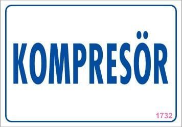 Kompresör Uyarı Levhası 17,5X25 Kod:1732