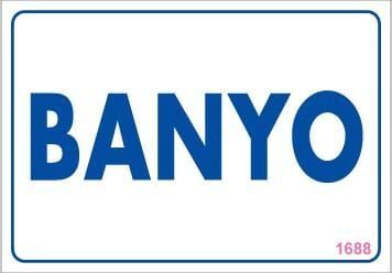 Banyo Uyarı Levhası 17,5X25 Kod:1688