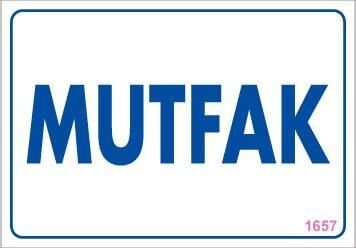 Mutfak Uyarı Levhası 17,5X25 Kod:1657