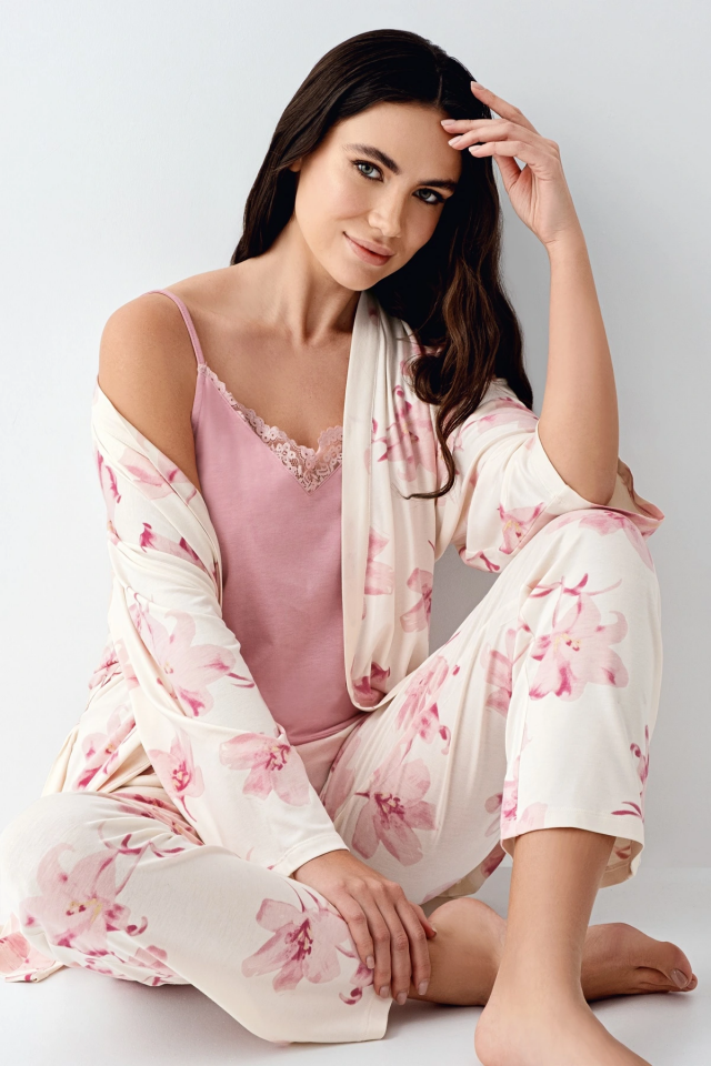 Pierre Cardin 9058-S 3'lü Pijama Takımı