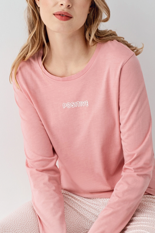 Arnetta 3417-X Kadın Battal Uzun Kol Pijama Takım