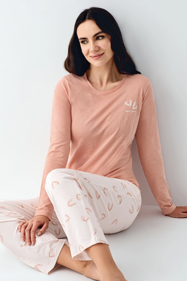 Pierre Cardin 9061-S Kadın Uzun Kol Pijama Takım