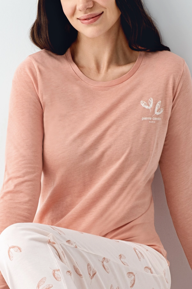 Pierre Cardin 9061-S Kadın Uzun Kol Pijama Takım