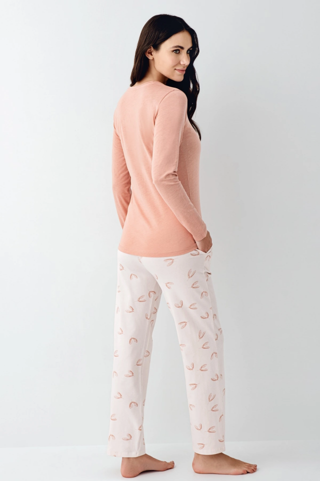 Pierre Cardin 9061-S Kadın Uzun Kol Pijama Takım