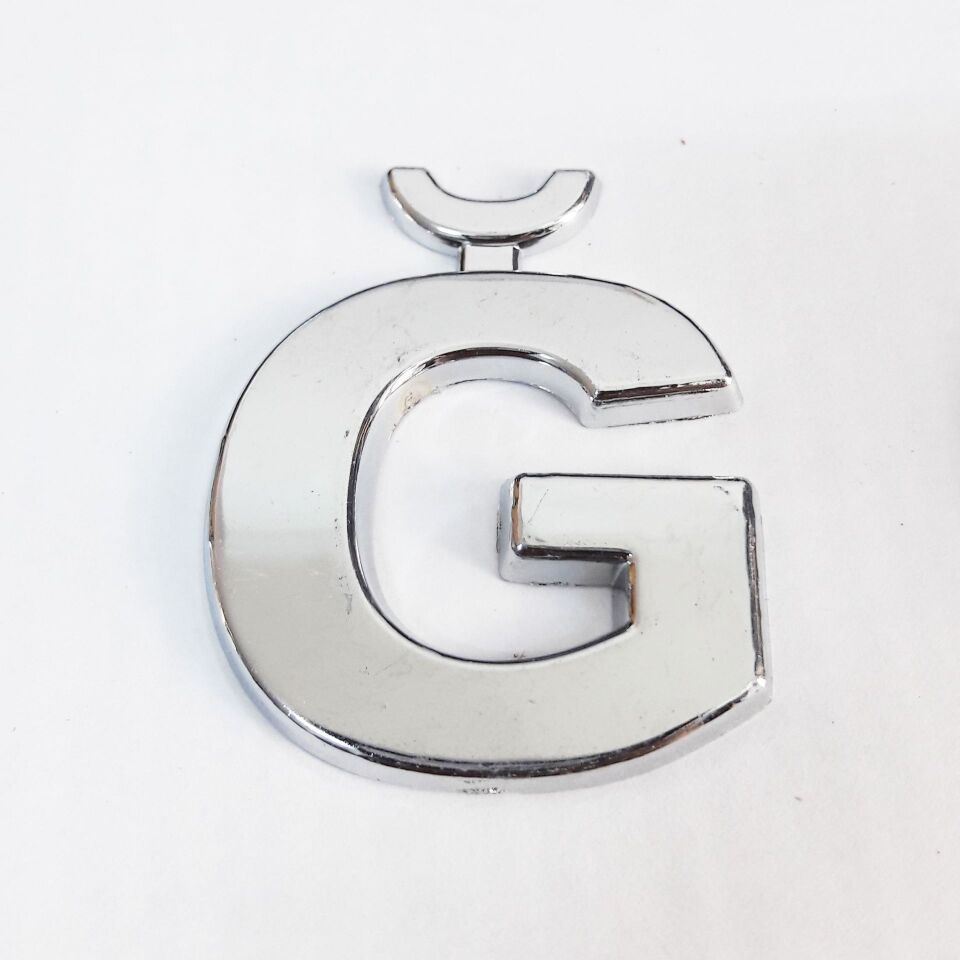 Cemax Ğ Harfi  3,75 Cm Krom Yapışkanlı