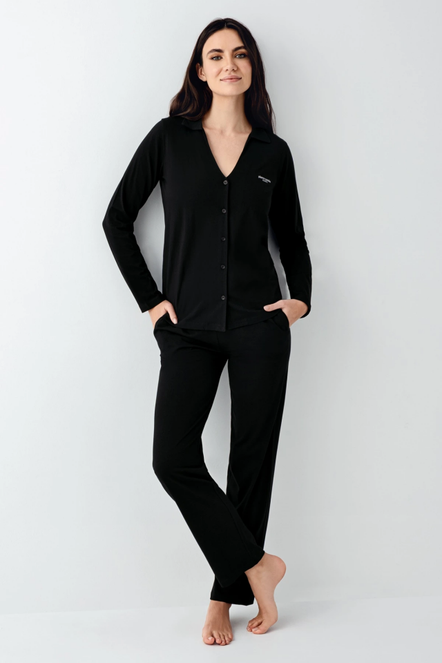 Pierre Cardin 9115-S Kadın Uzun Kol Pijama Takımı