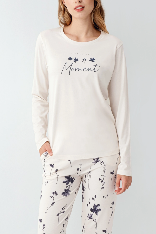 Arnetta 3411-S Kadın Uzun Kol Pijama Takım