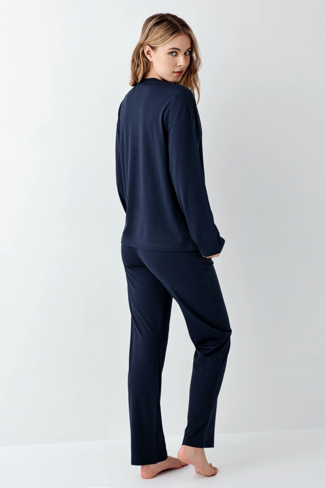 Arnetta 3407-S Kadın Uzun Kol Pijama Takım