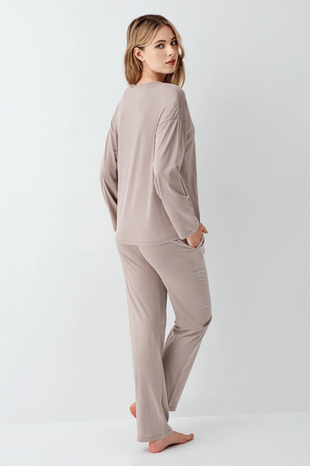 Arnetta 3407-S Kadın Uzun Kol Pijama Takım