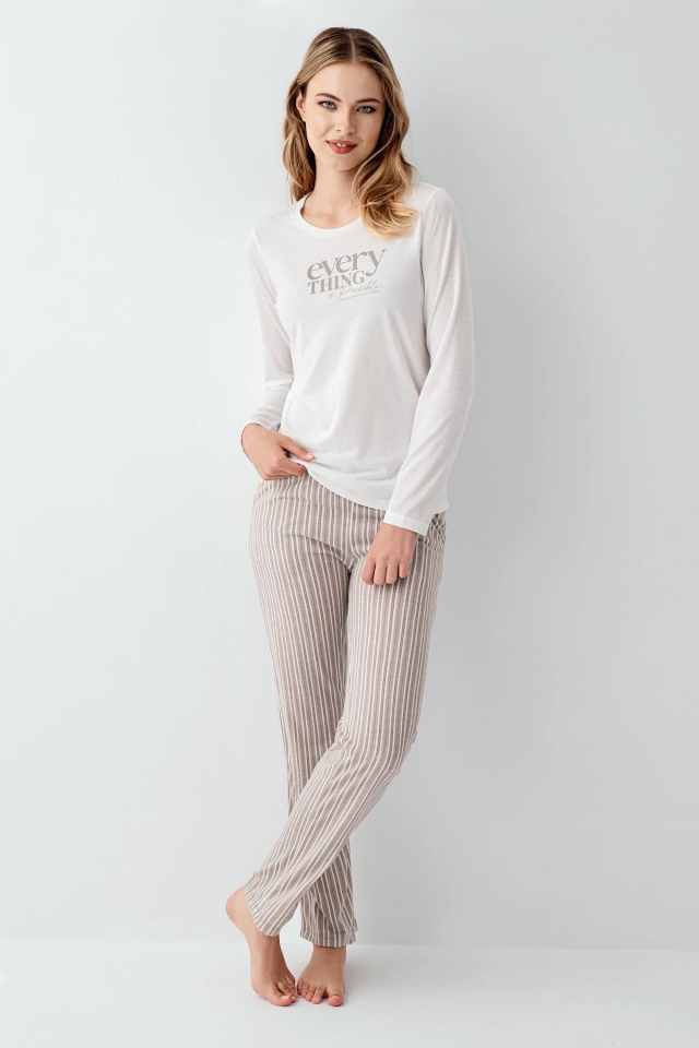 Arnetta 3424-S Kadın Uzun Kol Pijama Takım