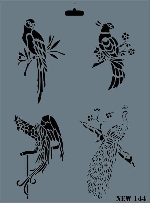 Rich New Seri N144 Stencil 35X25 Cm