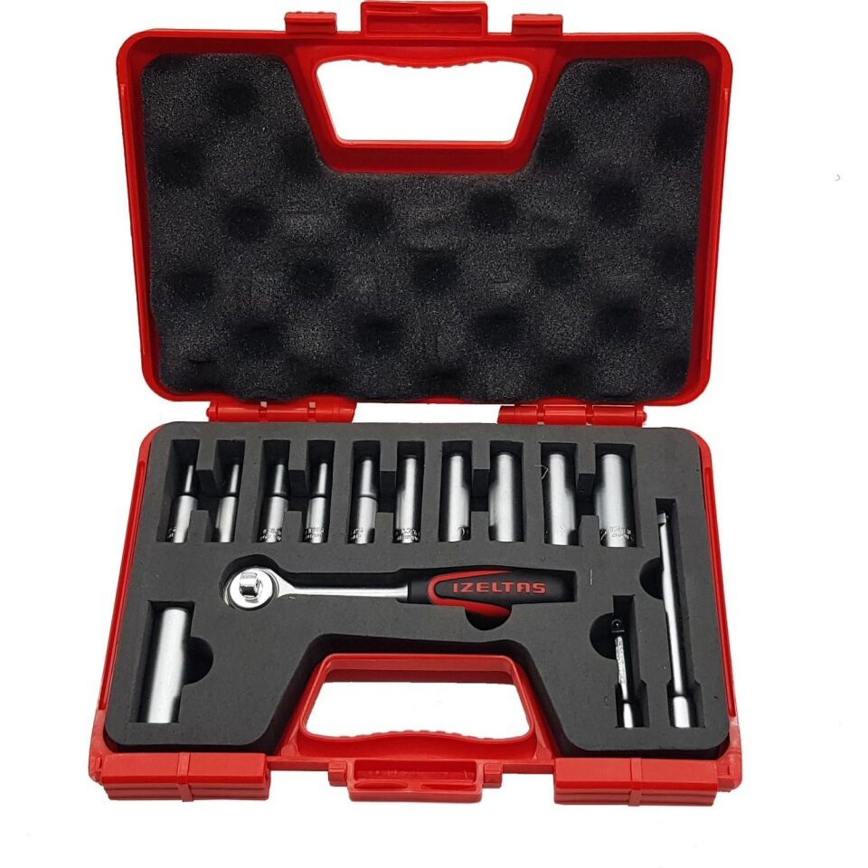 İzeltaş 14 Parça Derin Lokma Takımı 1/4' İnç