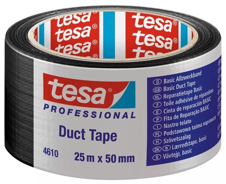 Tesa 4610 Duck Bantı Siyah 50 Mm 25 Metre