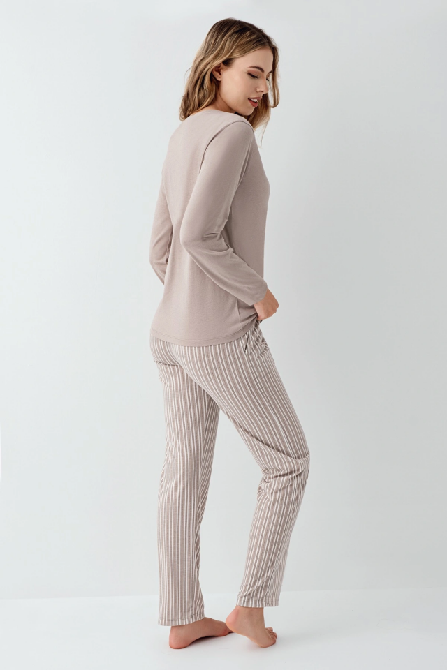 Arnetta 3424-S Kadın Uzun Kol Pijama Takım