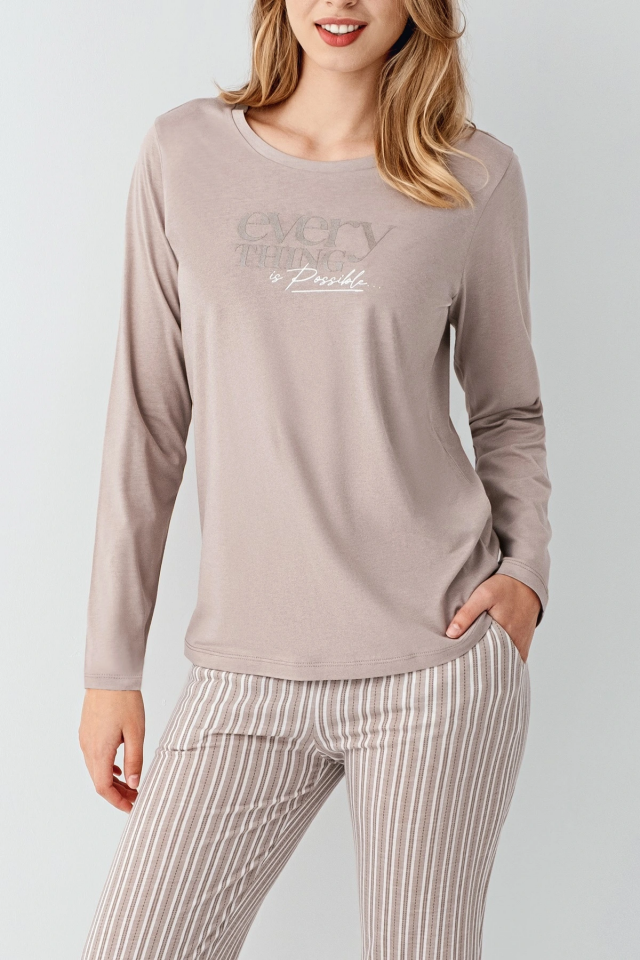 Arnetta 3424-S Kadın Uzun Kol Pijama Takım