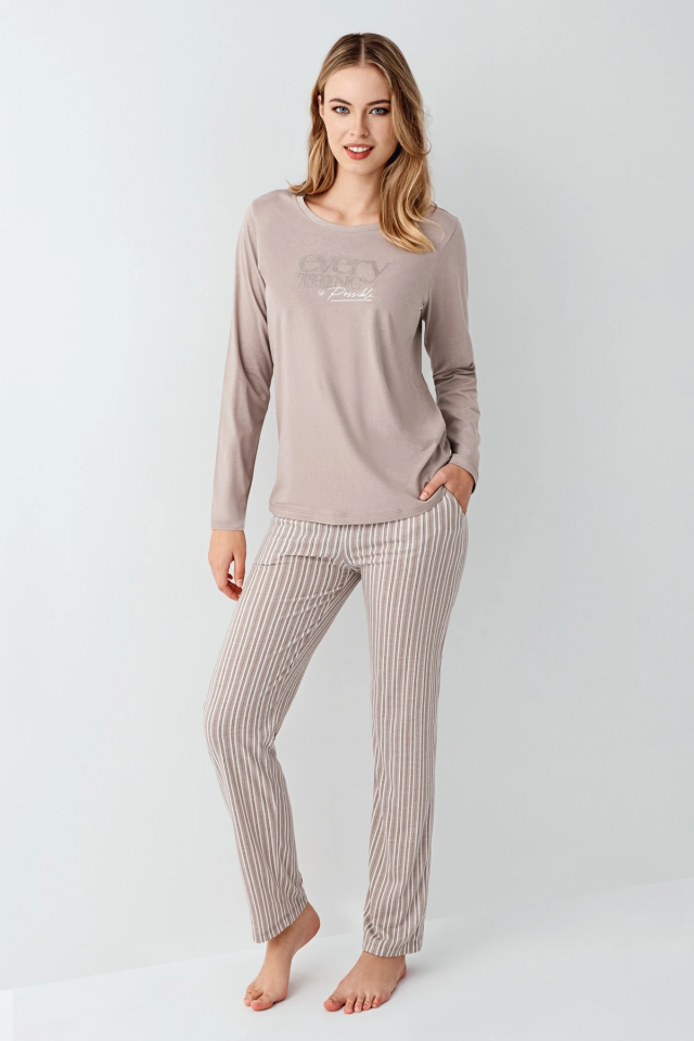 Arnetta 3424-S Kadın Uzun Kol Pijama Takım