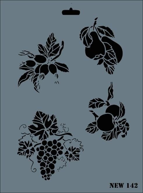 Rich New Seri N142 Stencil 35X25 Cm