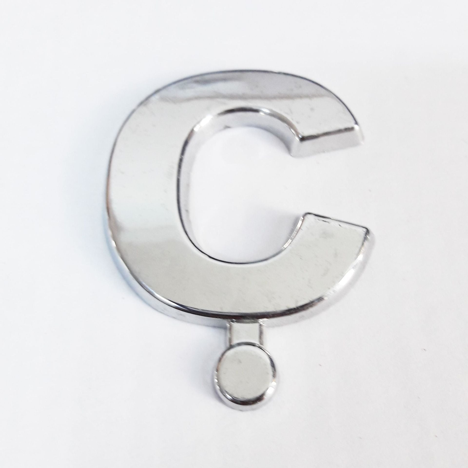 Cemax Ç Harfi  3,75 Cm Krom Yapışkanlı