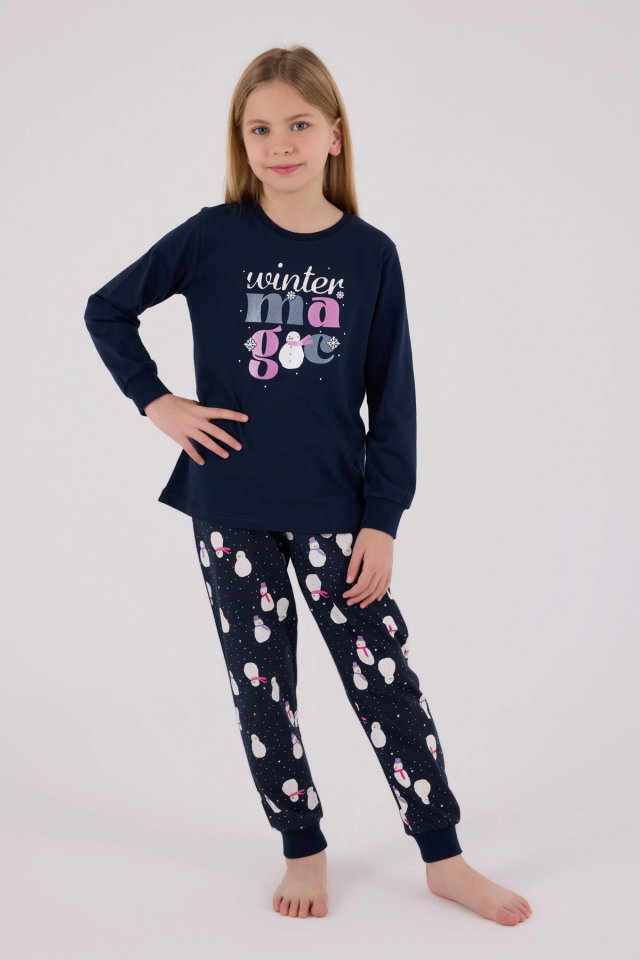 RolyPoly 3712-2 Kız Çocuk Uzun Kol Pijama Takım
