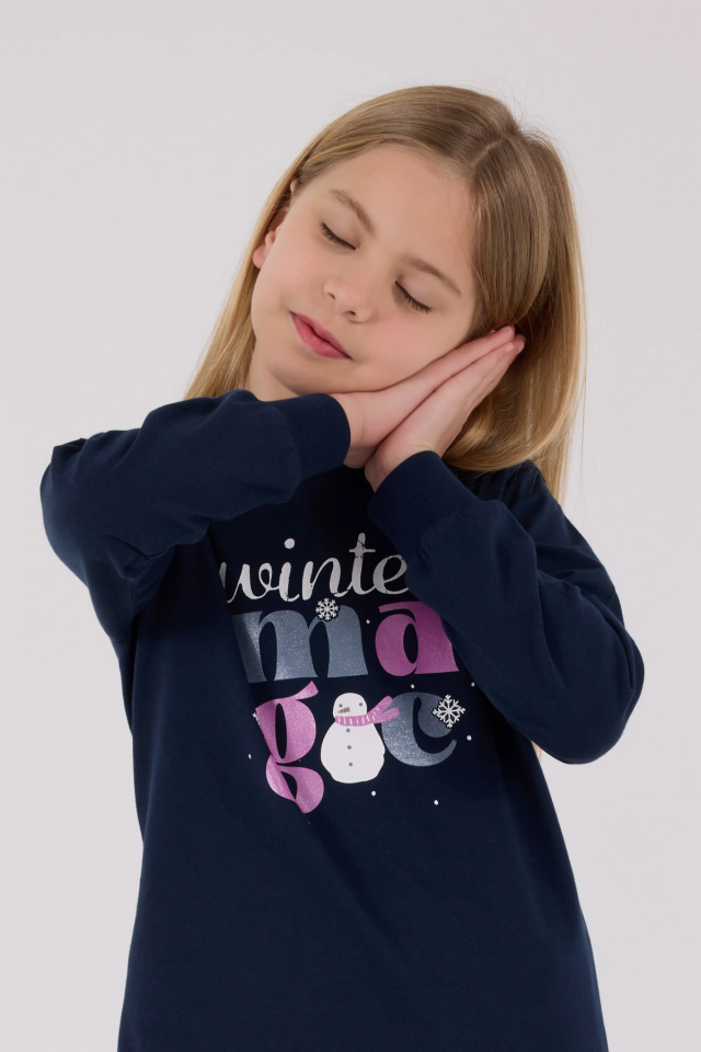 RolyPoly 3712-2 Kız Çocuk Uzun Kol Pijama Takım