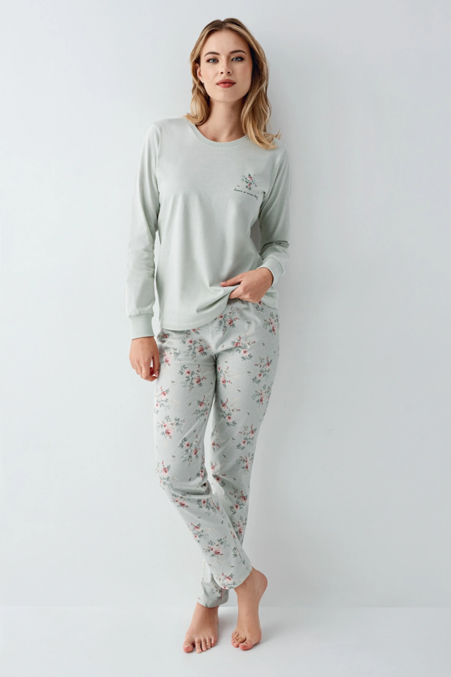 RolyPoly 3703-S Kadın Uzun Kol Pijama Takım