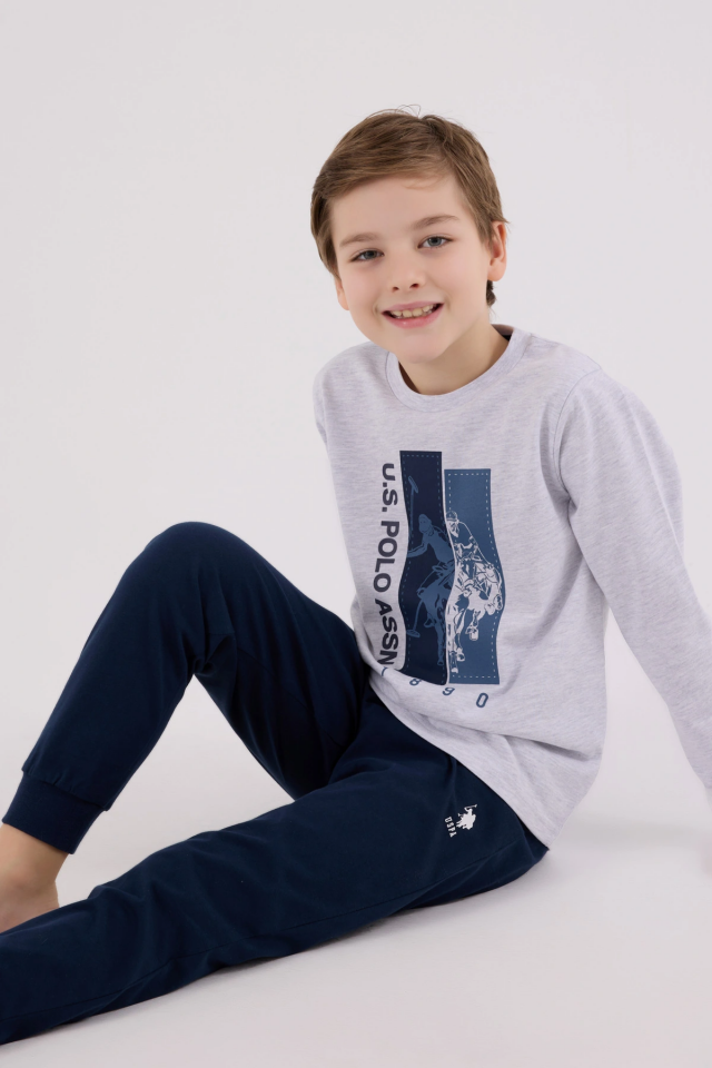 U.S. Polo Assn Kids 2206-4 Erkek Çocuk Pijama Takım