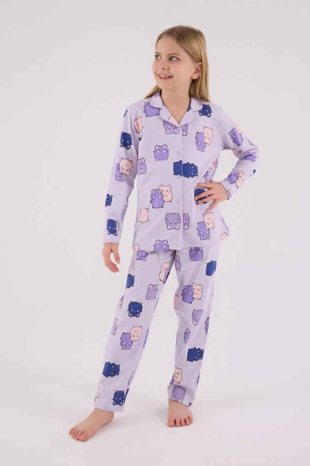 RolyPoly 3706-G Kız Çocuk  Pijama Takımı