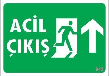 Acil Çıkış Uyarı Levhası 17,5X25 Kod:943