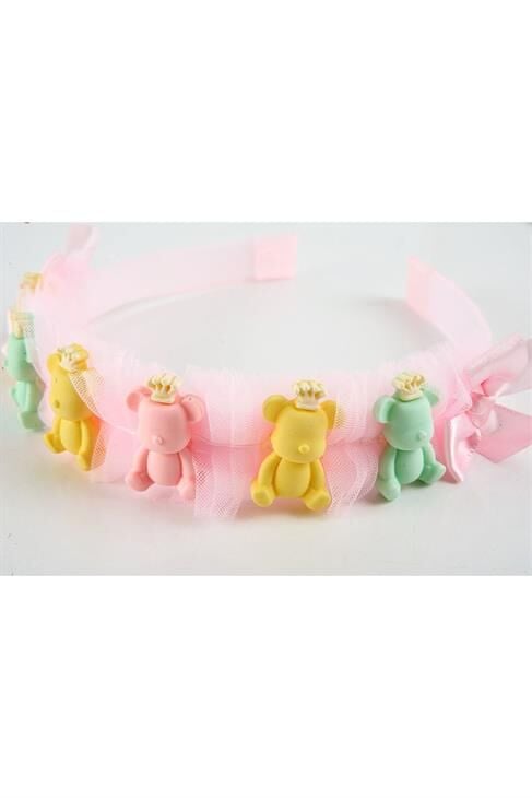 Ayıcık Tasarımlı Rengarek Çocuk Tacı