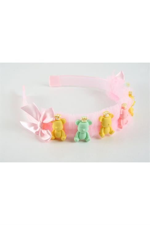 Ayıcık Tasarımlı Rengarek Çocuk Tacı