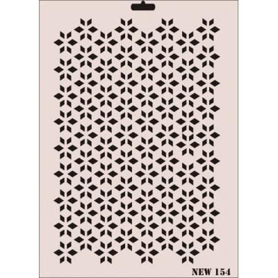 Rich New Seri N154 Stencil 35X25 Cm