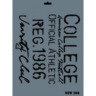 Rich New Seri N208 Stencil 35X25 Cm