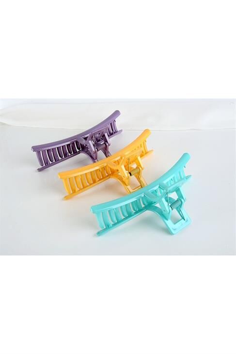 3'lü Parlak Renk Renk Kaliteli Mandal Toka Seti