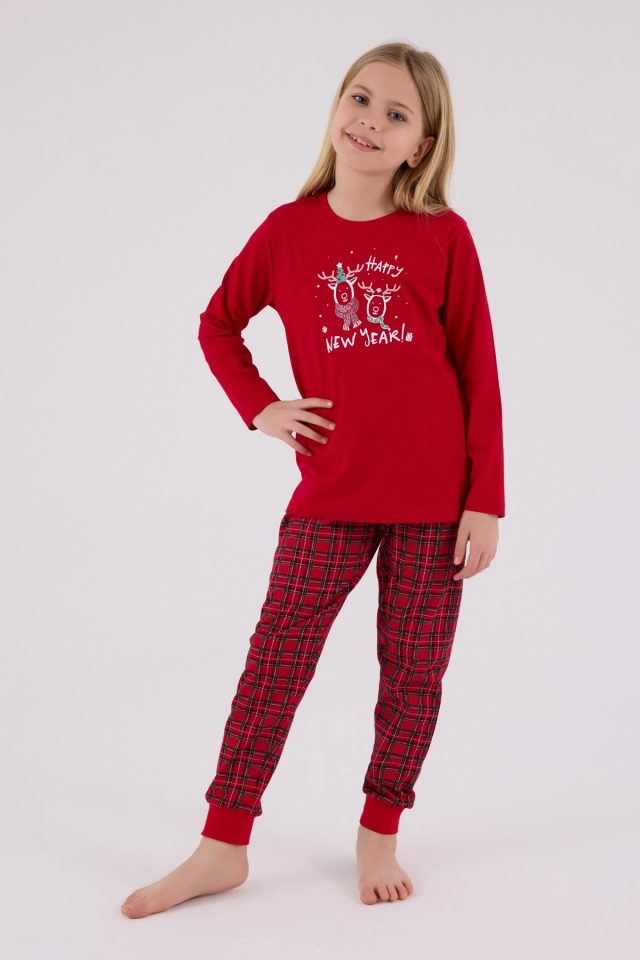 Arnetta 3514-G Kız Çocuk Uzun Kol Pijama Takım