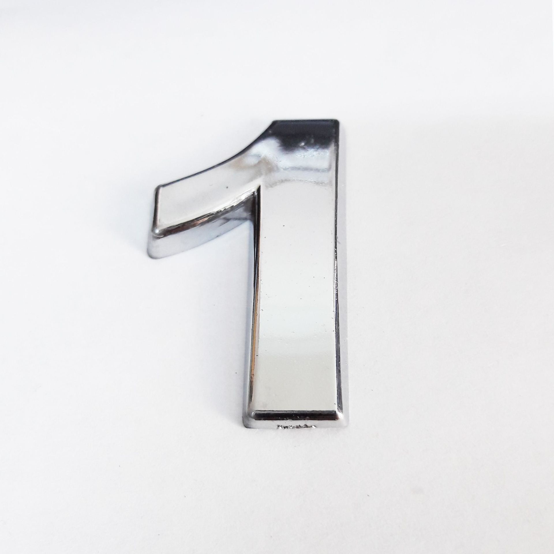 Cemax 1 Rakamı 3,75 Cm Krom Yapışkanlı