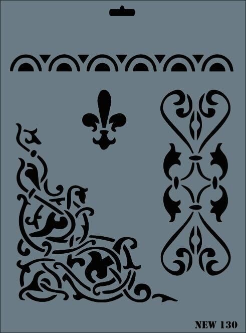 Rich New Seri N130 Stencil 35X25 Cm