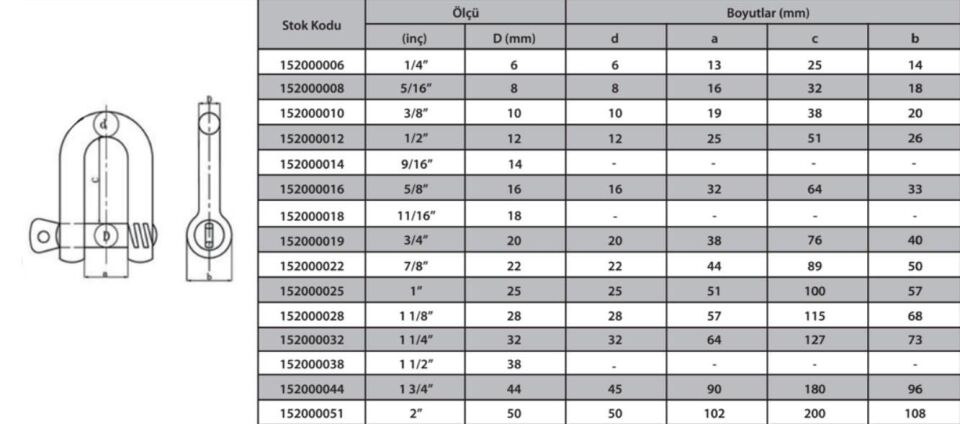 Ennalbur M16 Zincir Kilidi 5/8 ( 2 Adet )
