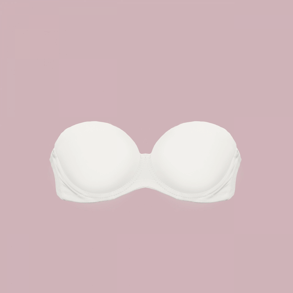 Nurteks 1590 Çift Dolgulu İki Beden Büyüten Straplez Sütyen