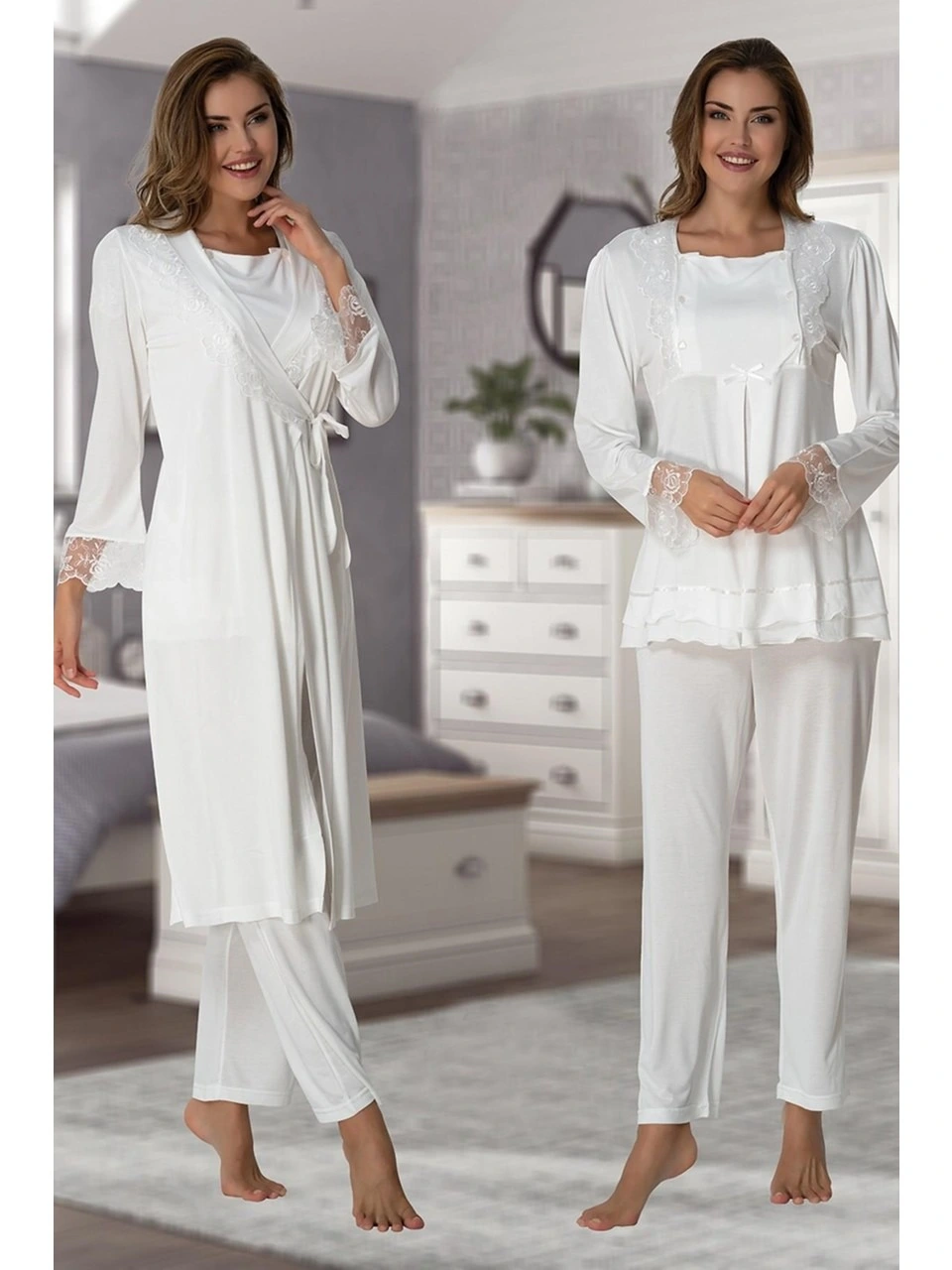 Effortt 2018  Sabahlıklı Lohusa Pijama Takımı