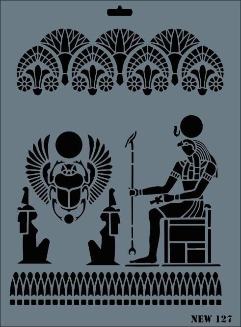 Rich New Seri N127 Stencil 35X25 Cm