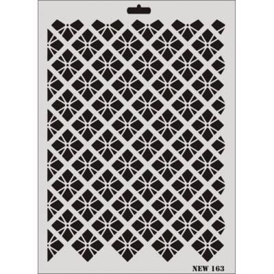 Rich New Seri N163 Stencil 35X25 Cm