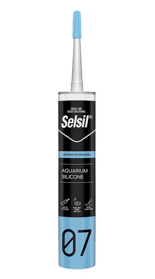 Selsil 07 Akvaryum Silikonu Şeffaf 280 Ml