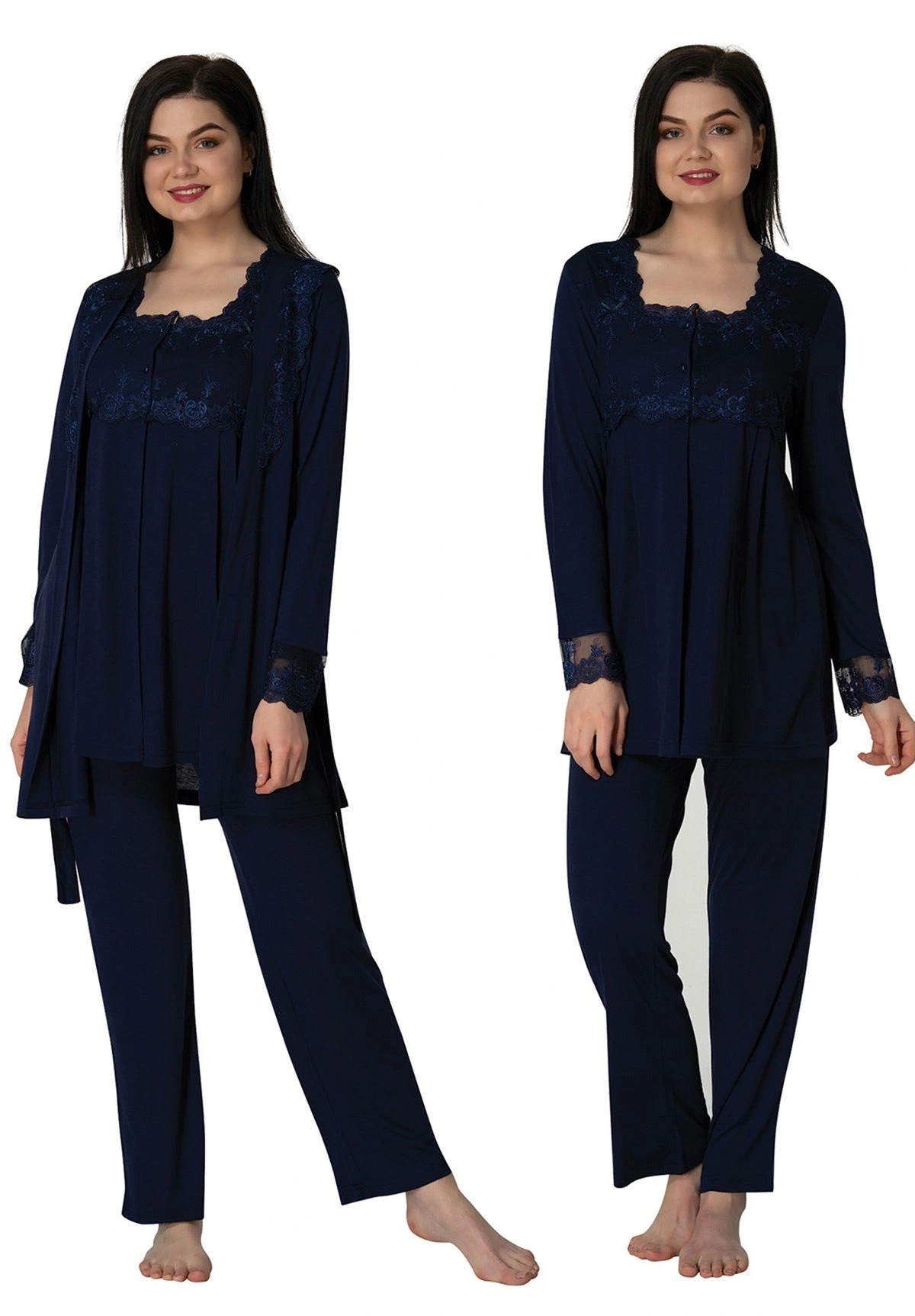 Effortt 2401  Sabahlıklı Lohusa Pijama Takımı